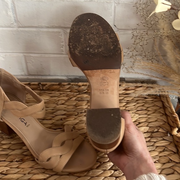 VIA SPIGA Jane Leather Block Heel Sandal - Picture 3 of 7